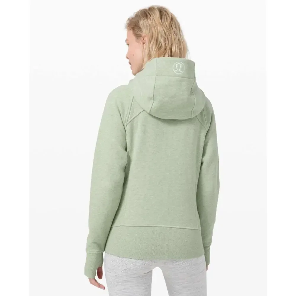 Lululemon Scuba Hoodie *Light‎ Cotton Fleece Heathered Springtime Size 6